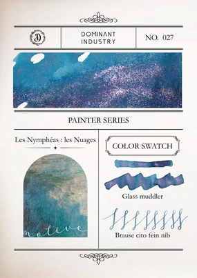 synthetic Dominant Industry Pearl Ink 25Ml - Painter Series - Les Nympheas: Les Nuages