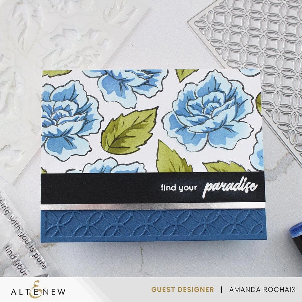 colorful Dynamic Duo: Paradise Flowers Add-On Die Set