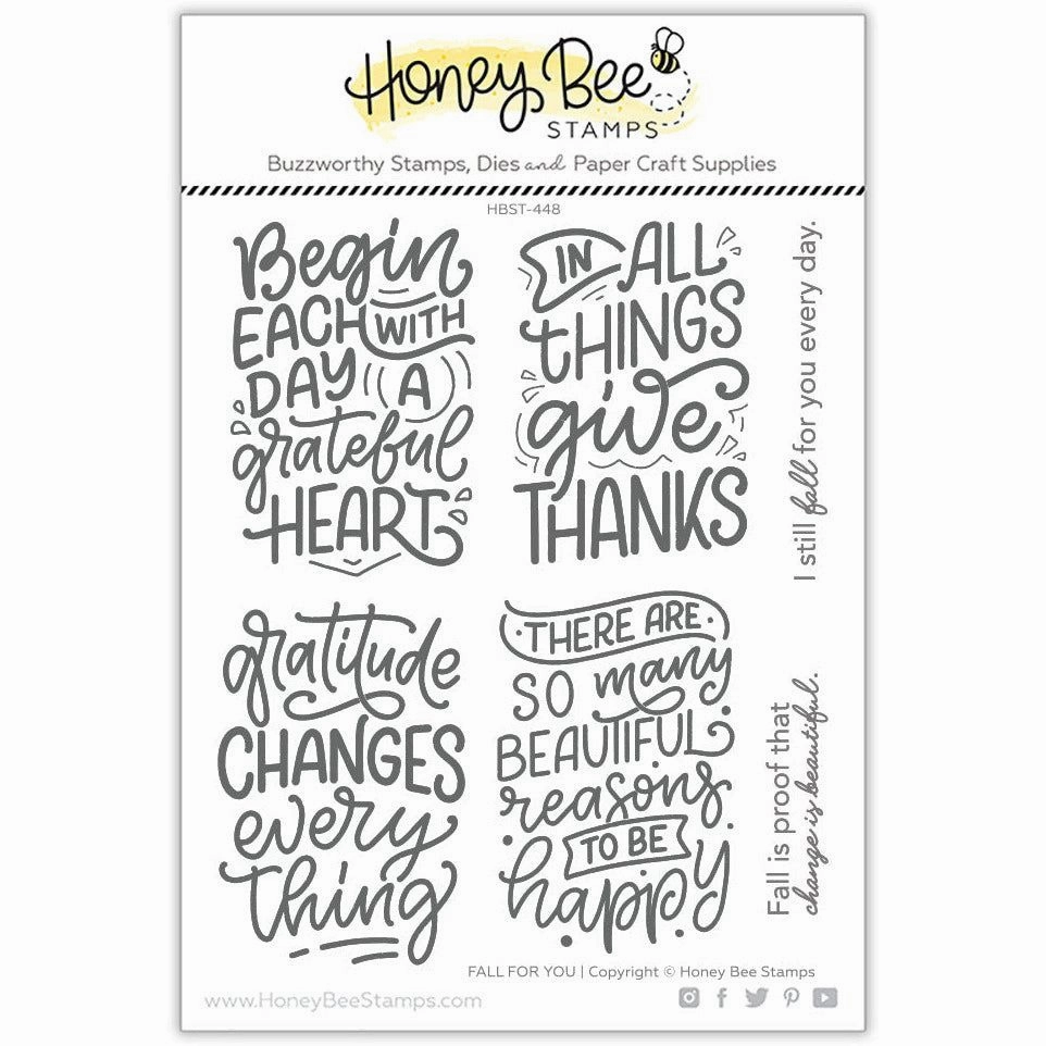 Fall For You - 5X6 Stamp Set shockproof durable