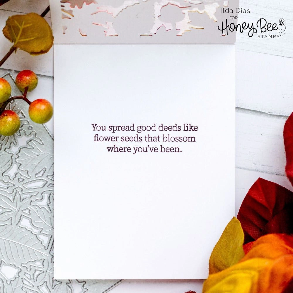 compact Inside: Thankful Sentiments - 6X6 Stamp Set