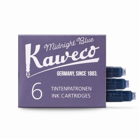 sealed thin Kaweco Ink Cartridges 6-Pack Midnight Blue