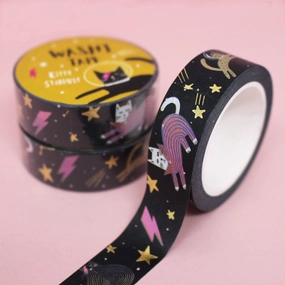 modern magnetic Kitty Stardust Cat Washi Tape