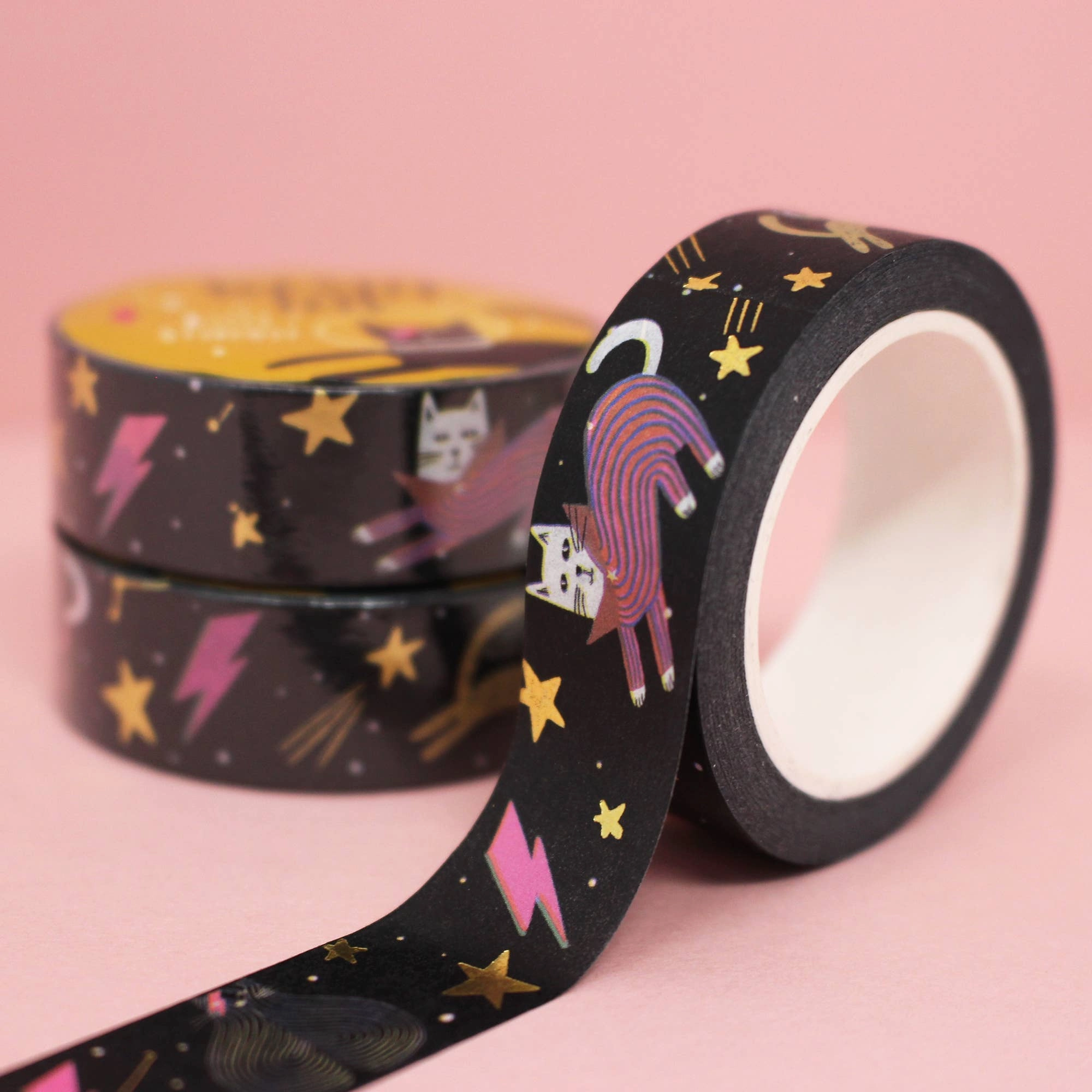 ergonomic Kitty Stardust Cat Washi Tape