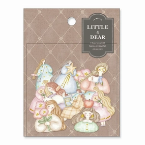 Little And Dear Flake Sticker - Girl elegant nonslip