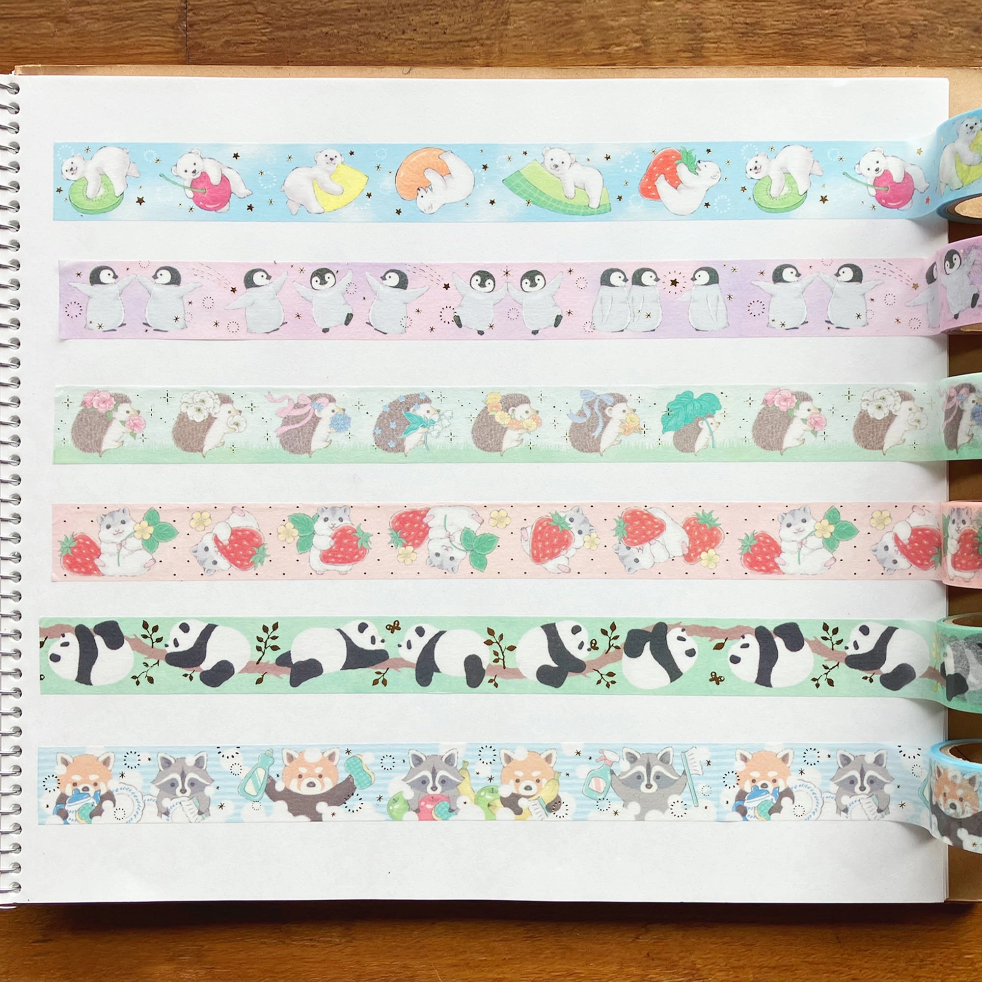 nonslip Milina Love Penguin Washi Tape