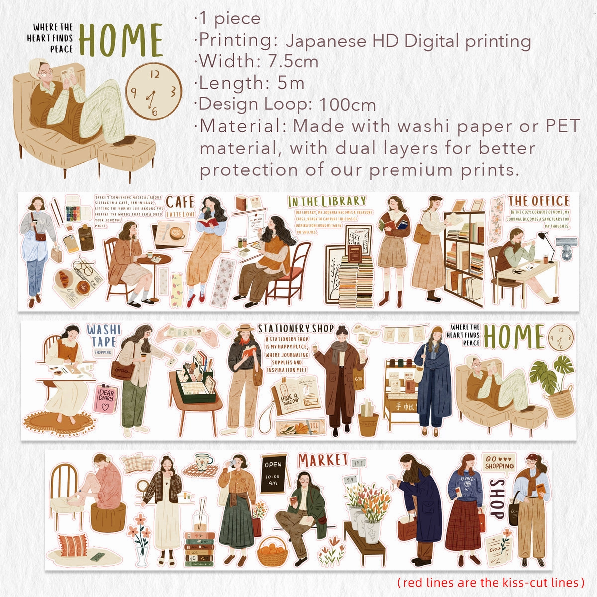 kit Pre-Cut Planner'S Day Pet Tape 1