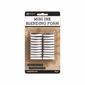 warm square Ranger Mini Ink Blending Foam 1" 20/Pkg (For Ibt40965)