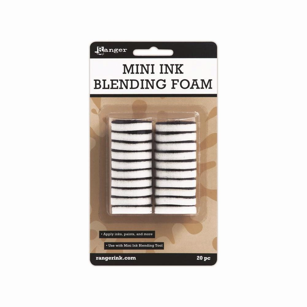 warm square Ranger Mini Ink Blending Foam 1" 20/Pkg (For Ibt40965)