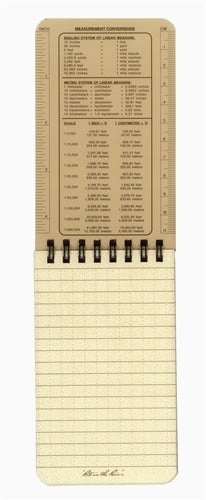 Rite In The Rain Spiral Notebook- Desert Tan- 3X5 set washable