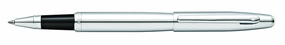 Sheaffer Vfm Strobe Silver Rollerball Pen leather