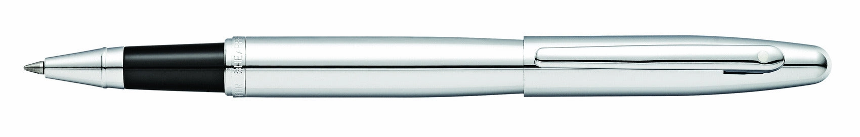 Sheaffer Vfm Strobe Silver Rollerball Pen leather