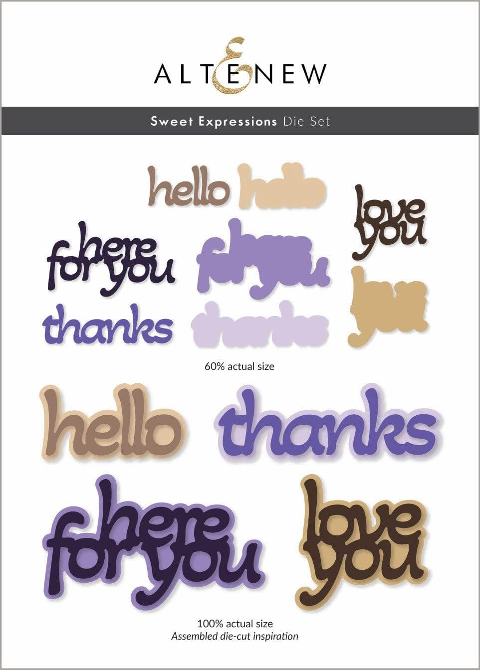Sweet Expressions Die Set quickdry ceramic