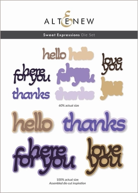 Sweet Expressions Die Set quickdry ceramic