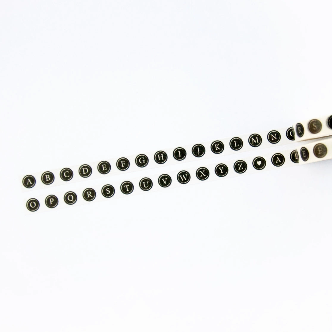 stackable Typewriter Keys Washi Tape
