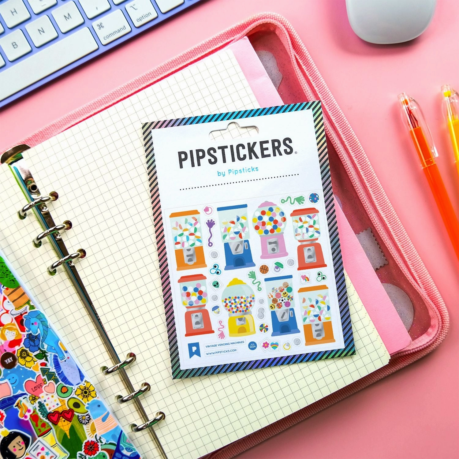 pack Vintage Vending Machines Stickers