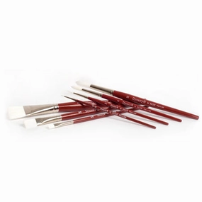 new kit White Taklon Dynasty Paintbrushes