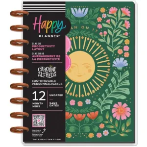 Happy Planner 12-Month Undated Classic Disc Bound Planner - Golden Meadow matte