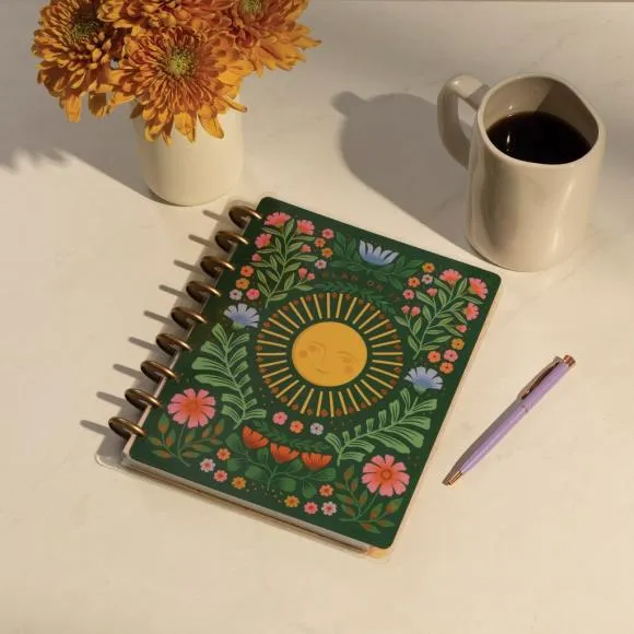 Happy Planner 12-Month Undated Classic Disc Bound Planner - Golden Meadow flexible