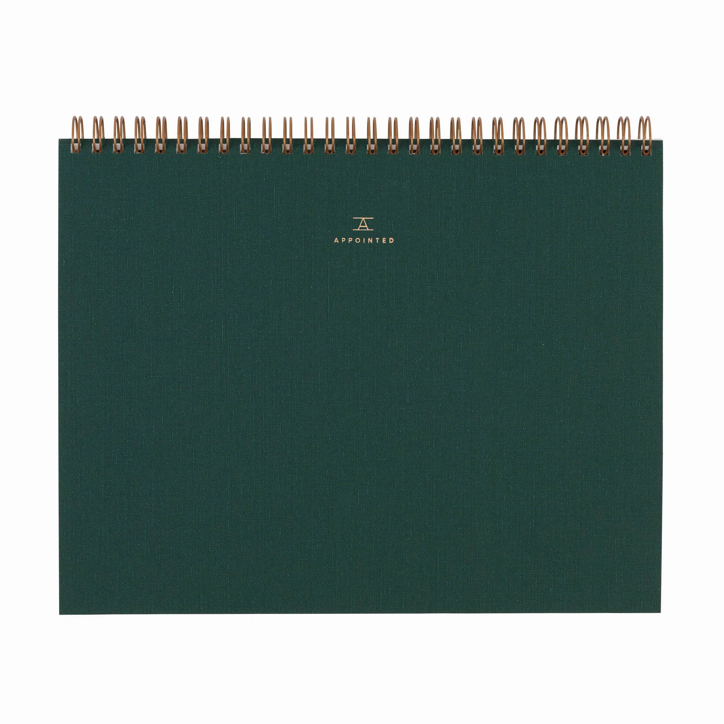Appointed Sketchpad In Hunter Green paper