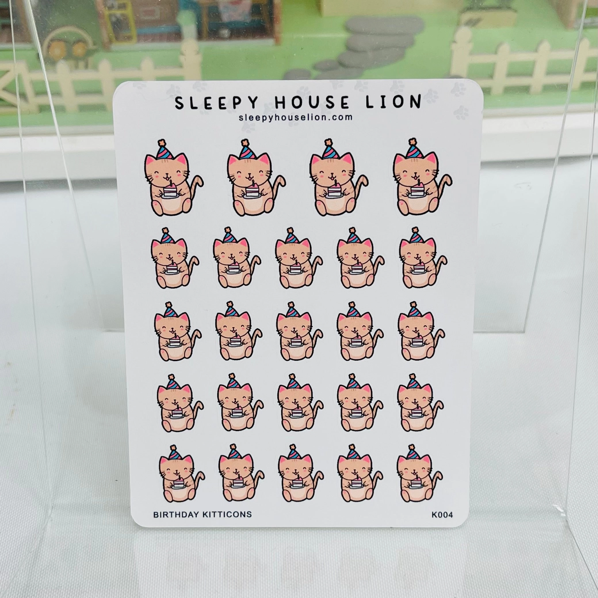 budget shockproof Birthday Kitticon Planner Sticker Sheet