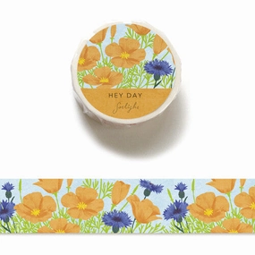 locking California Poppy Hey Day Washi Tape