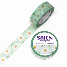 Chamomile Flower Washi Tape Saien narrow
