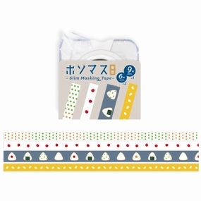 nonslip Hosomasu Masking Tape With Case - Omusubi