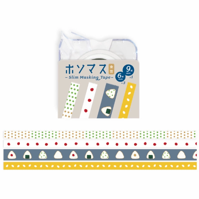 nonslip Hosomasu Masking Tape With Case - Omusubi