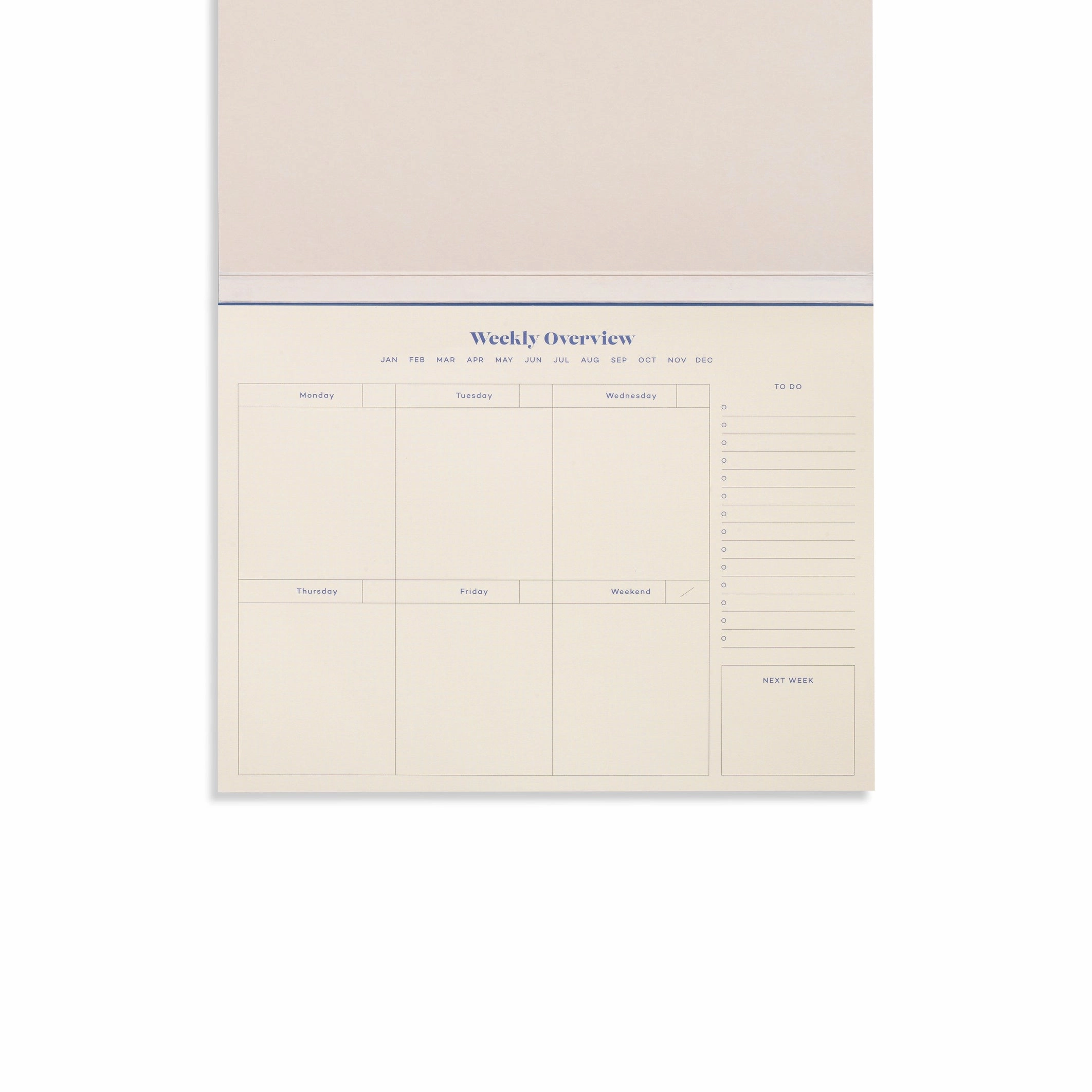 Joy Undated Weekly Planner wrapped resin