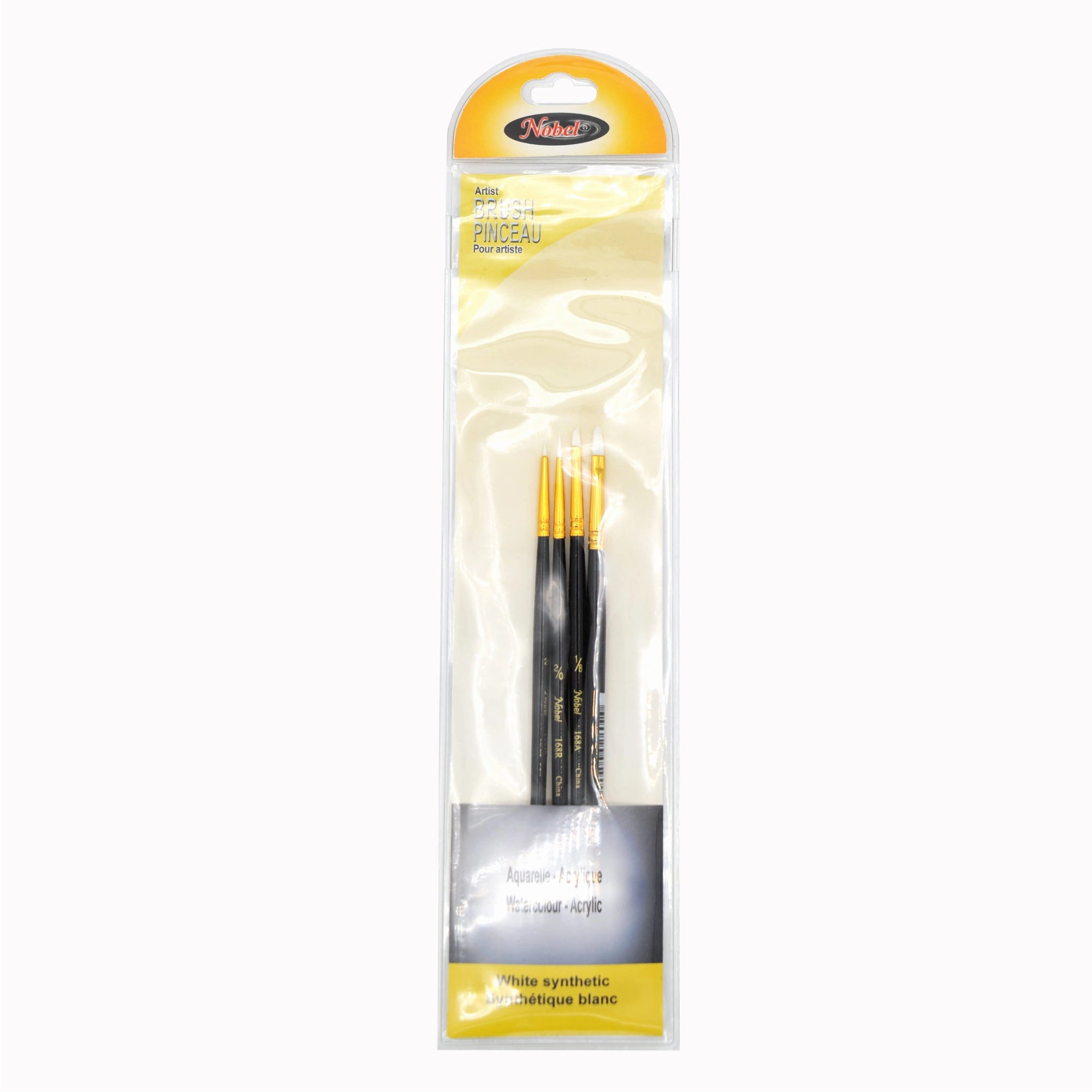 quality Synthetic Detail Brushes, Set Of 4