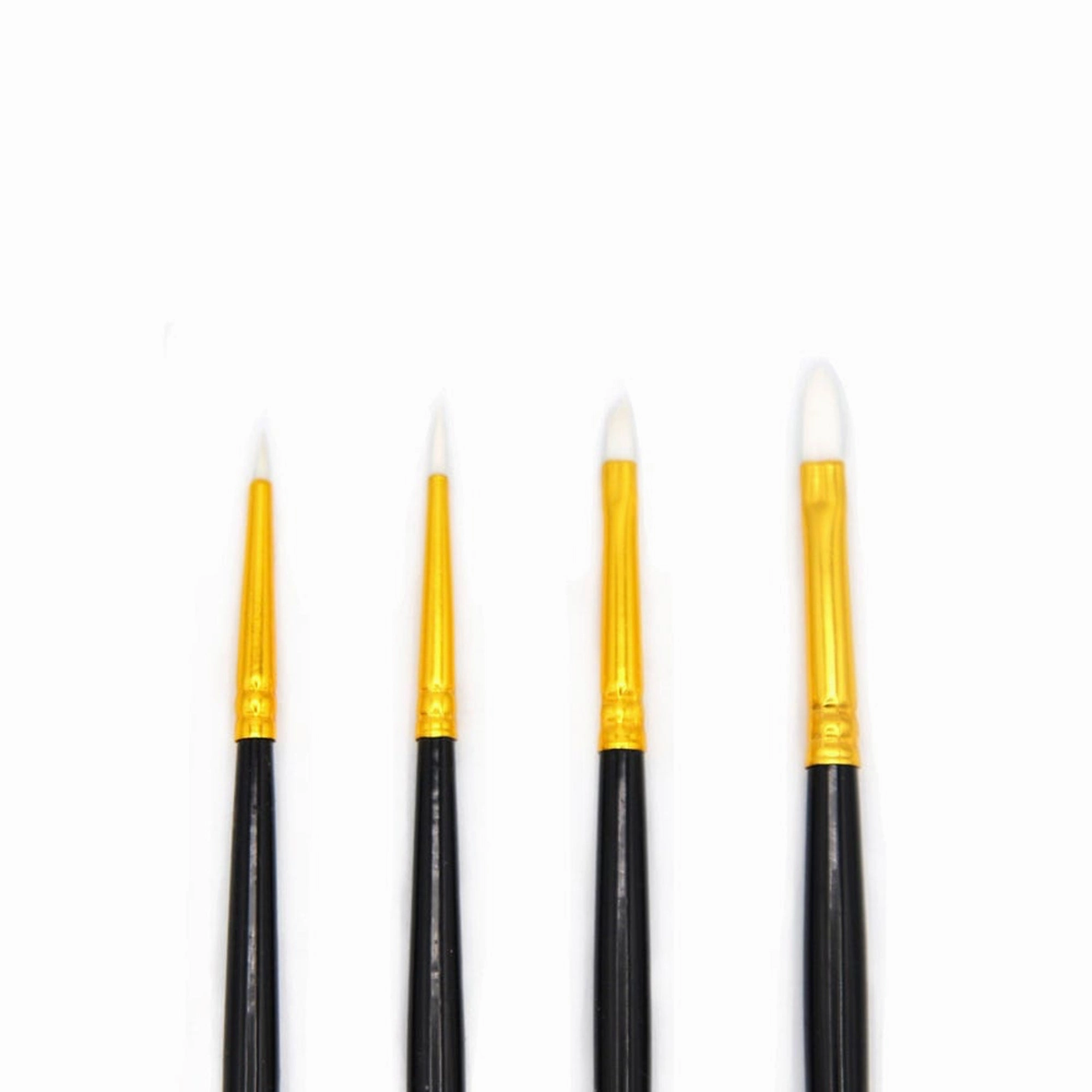Synthetic Detail Brushes, Set Of 4 durable vintage