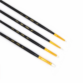 antislip Synthetic Detail Brushes, Set Of 4