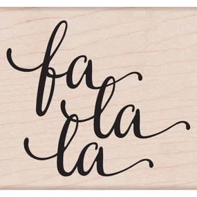 Fa La La Message Stamp single bronze