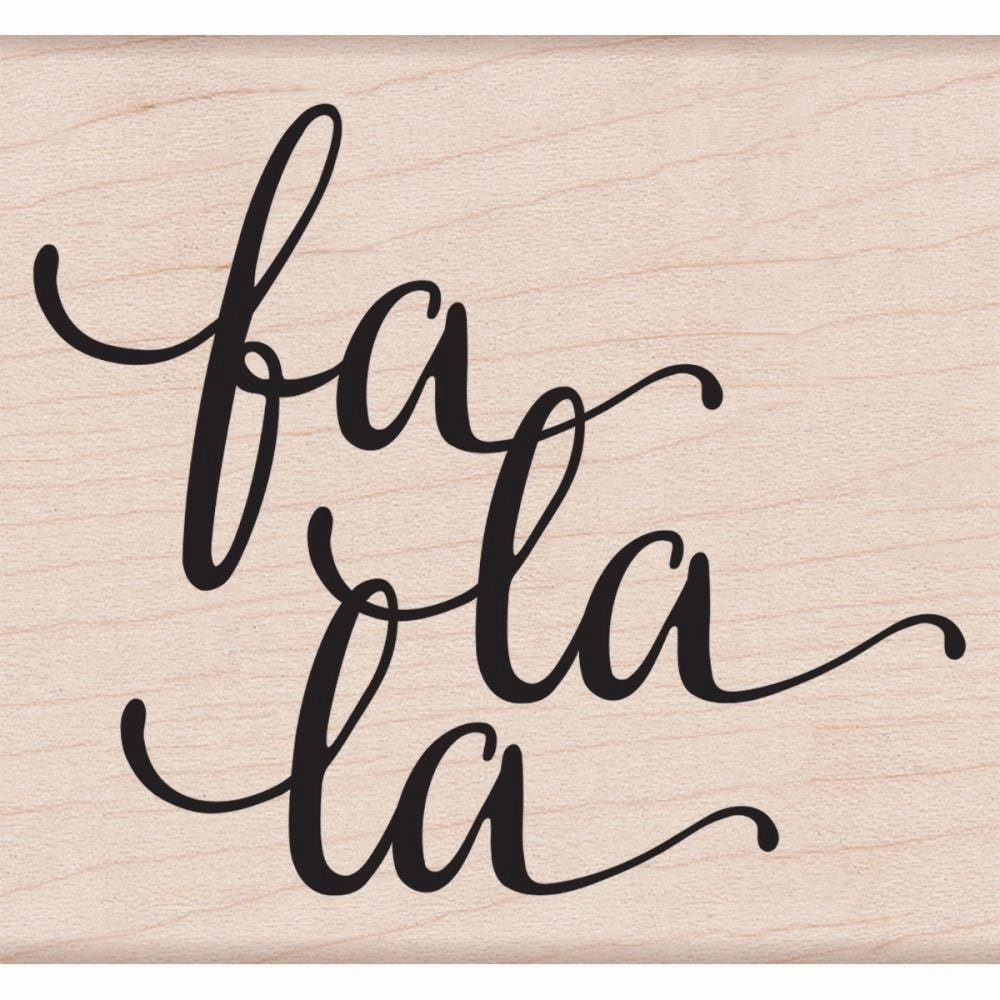Fa La La Message Stamp single bronze