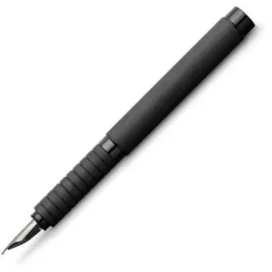 refined Faber-Castell Essentio Aluminum Black Fountain Pen