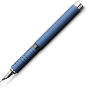 wide Faber-Castell Essentio Aluminum Blue Fountain Pen