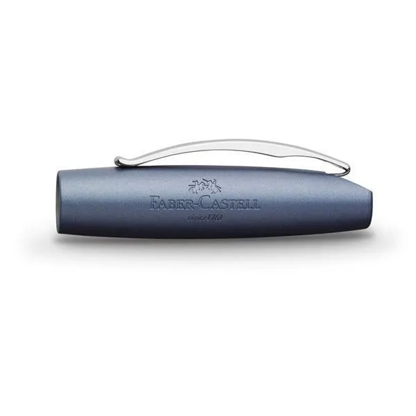 warm Faber-Castell Essentio Aluminum Blue Fountain Pen