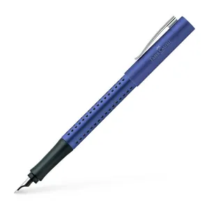 Faber-Castell Grip 2011 Blue Fountain Pen trusted nonslip