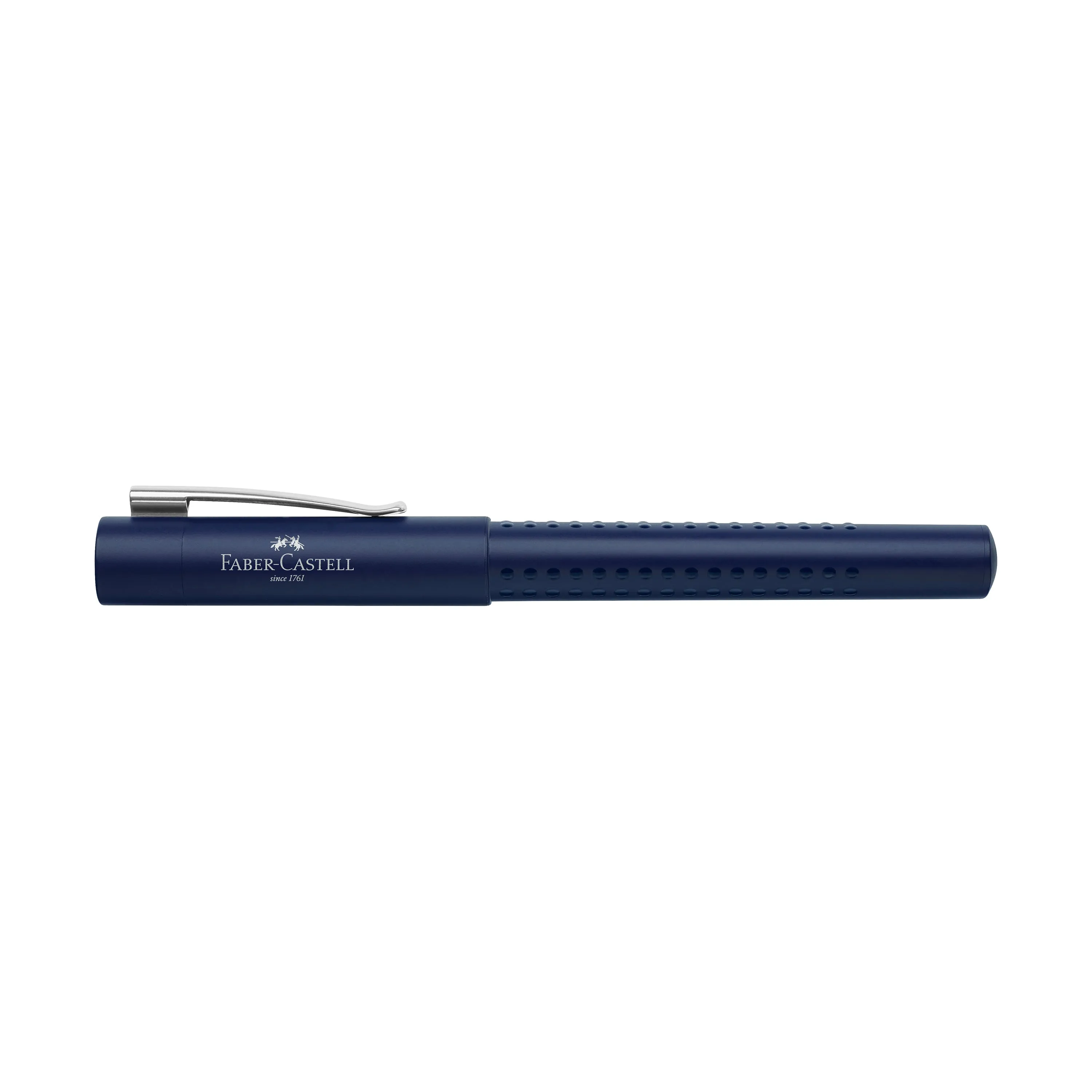 Faber-Castell Grip 2011 Classic Blue Fountain Pen rubber minimalist
