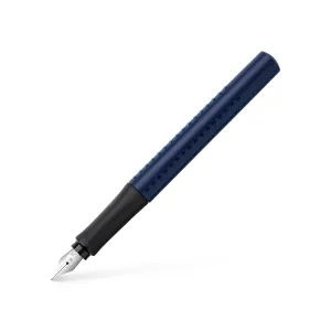 original bold Faber-Castell Grip 2011 Classic Blue Fountain Pen