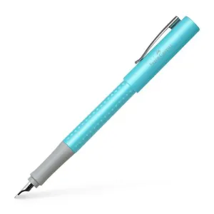 vivid glossy Faber-Castell Grip 2011 Pearl Turquoise Fountain Pen