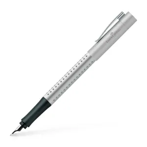 wide Faber-Castell Grip 2011 Silver Fountain Pen