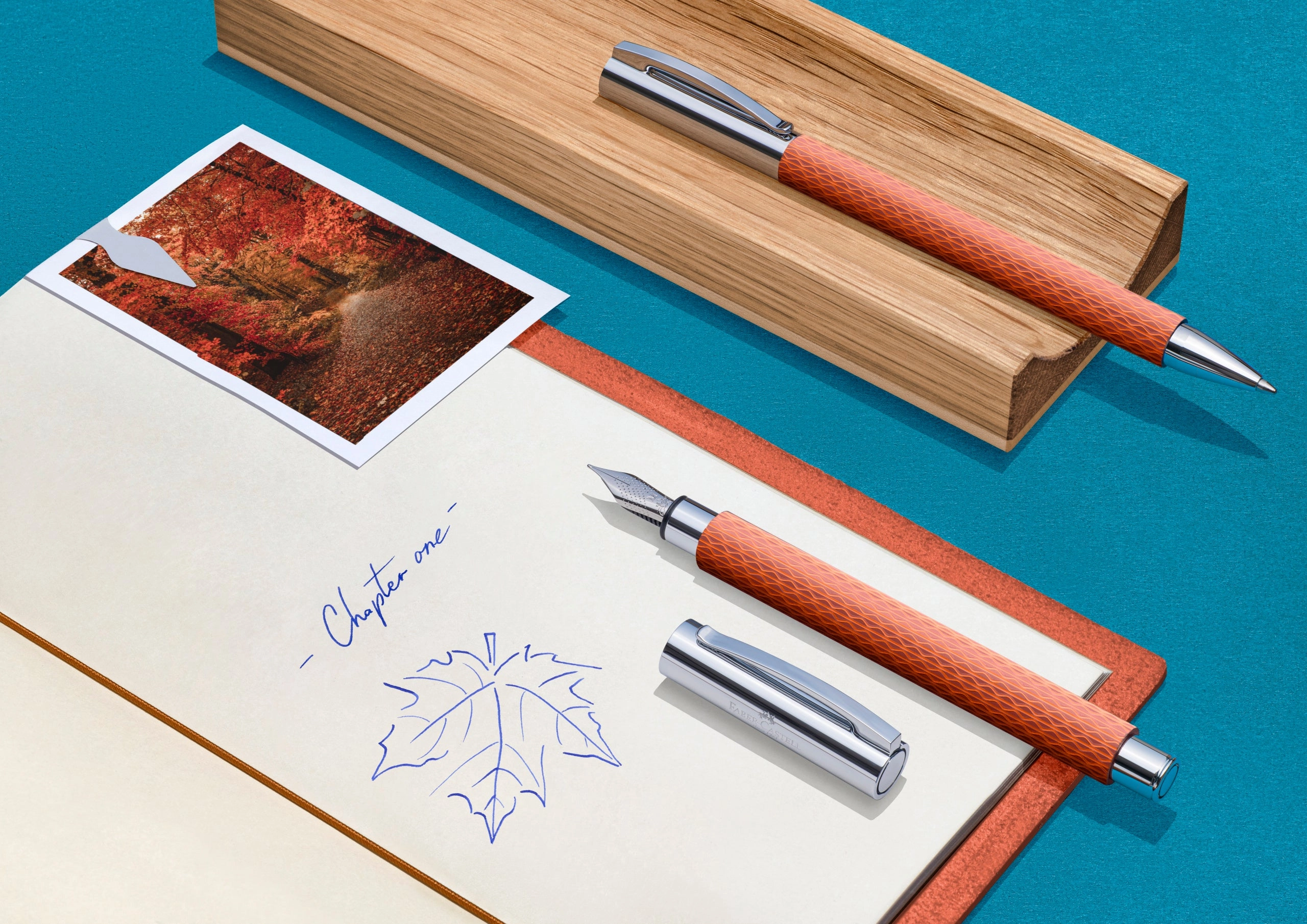 Faber-Castell Ambition Opart Autumn Ballpoint Pen finest linen