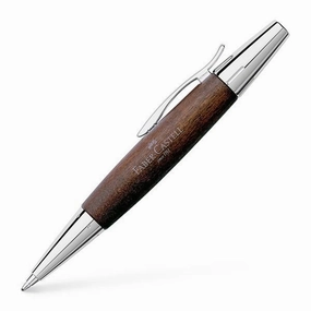 Faber-Castell Emotion Wood And Polished Chrome Dark Brown Ballpoint Pen bestselling