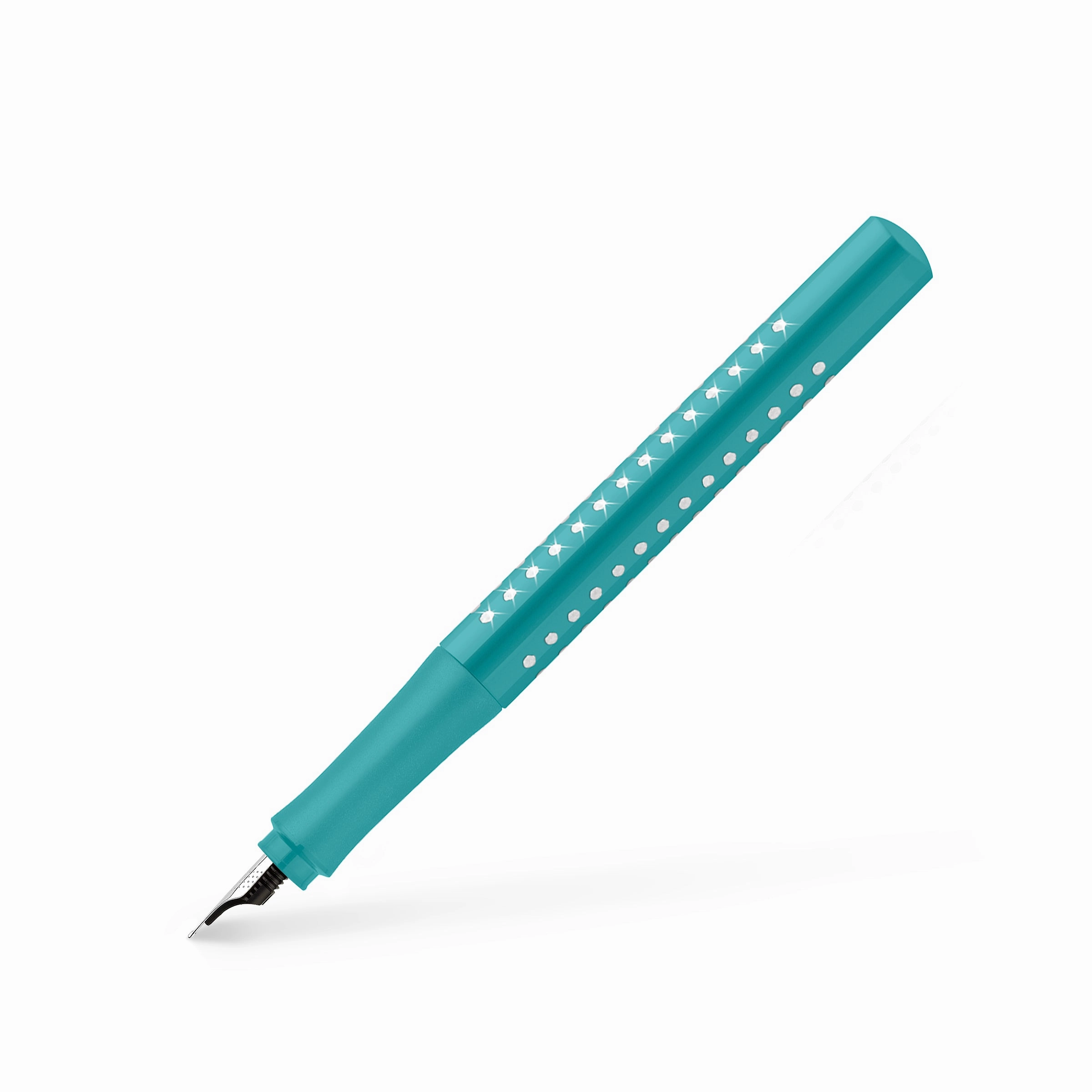 bright Faber-Castell Grip 2010 Sparkle Ocean Fountain Pen
