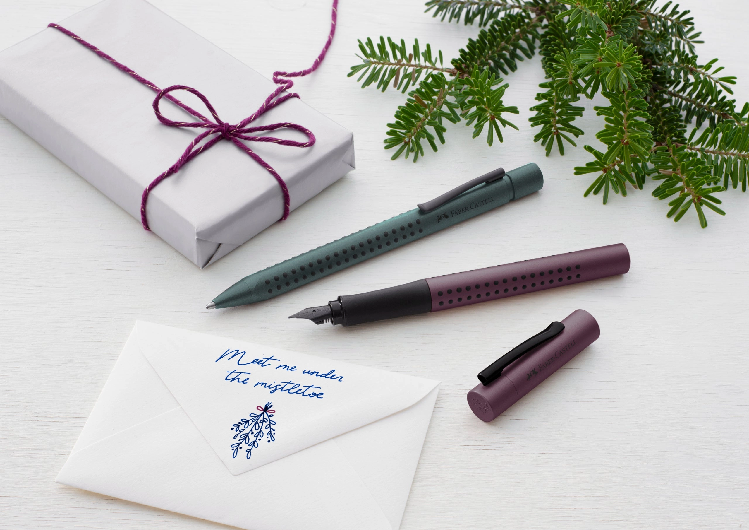 eco Faber-Castell Grip 2011 Berry Fountain Pen