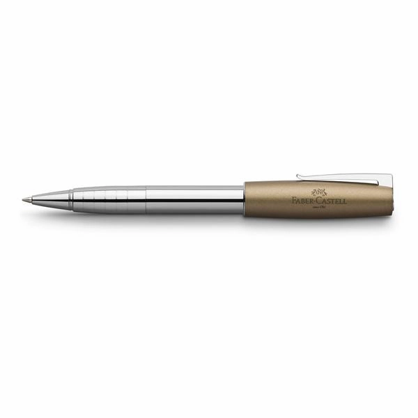 Faber-Castell Loom Metallic Olive Green Rollerball Pen trendy magnetic