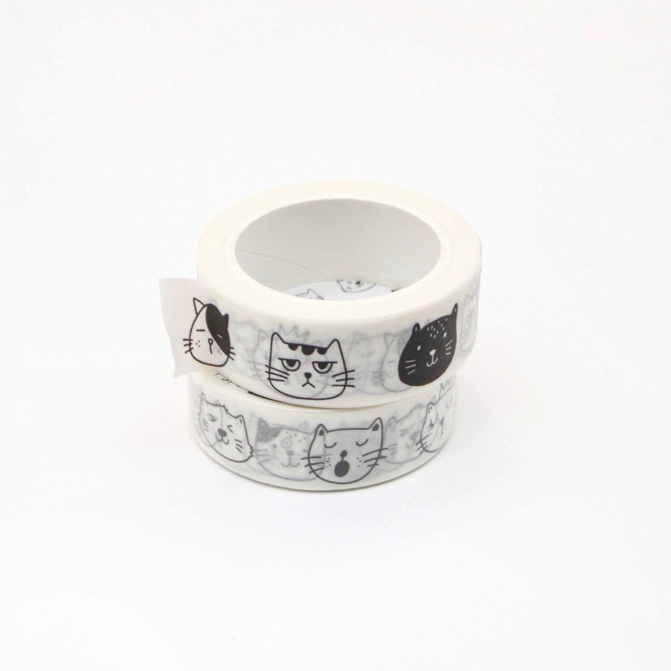 pack Faces Of Meows Washi Tape