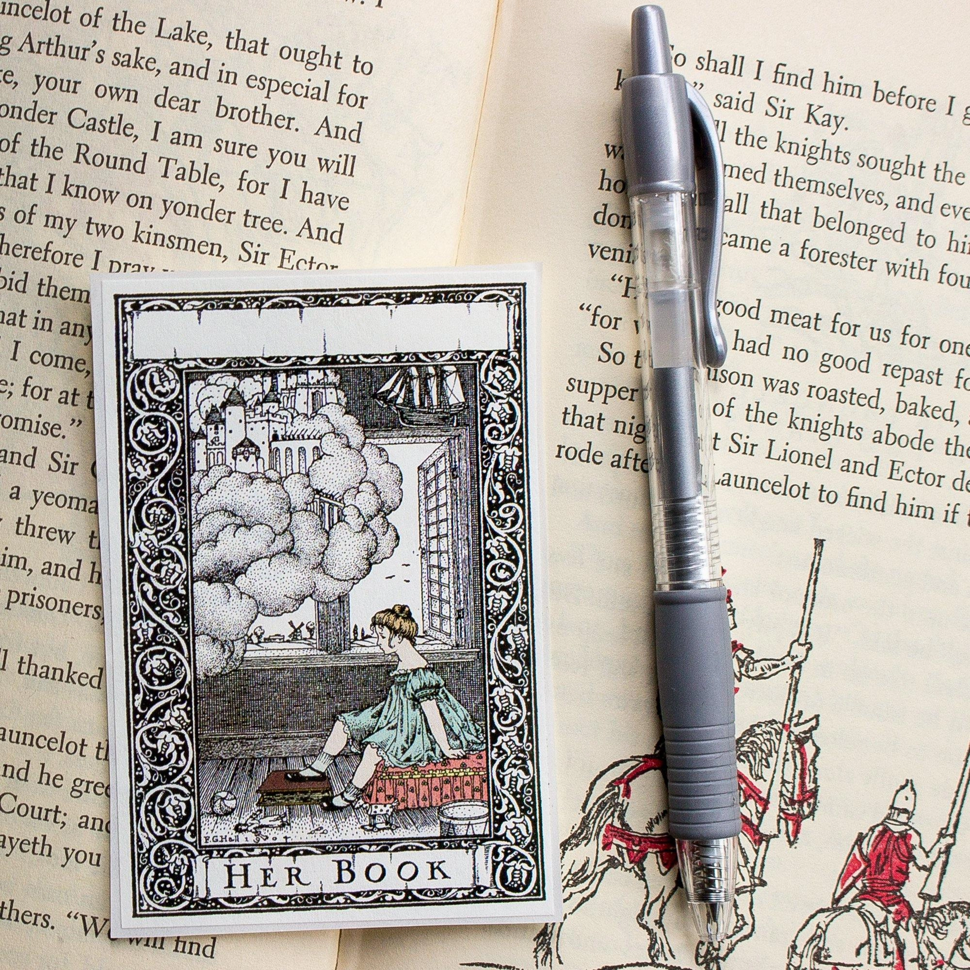 large Fairytale Bookplate Sticker