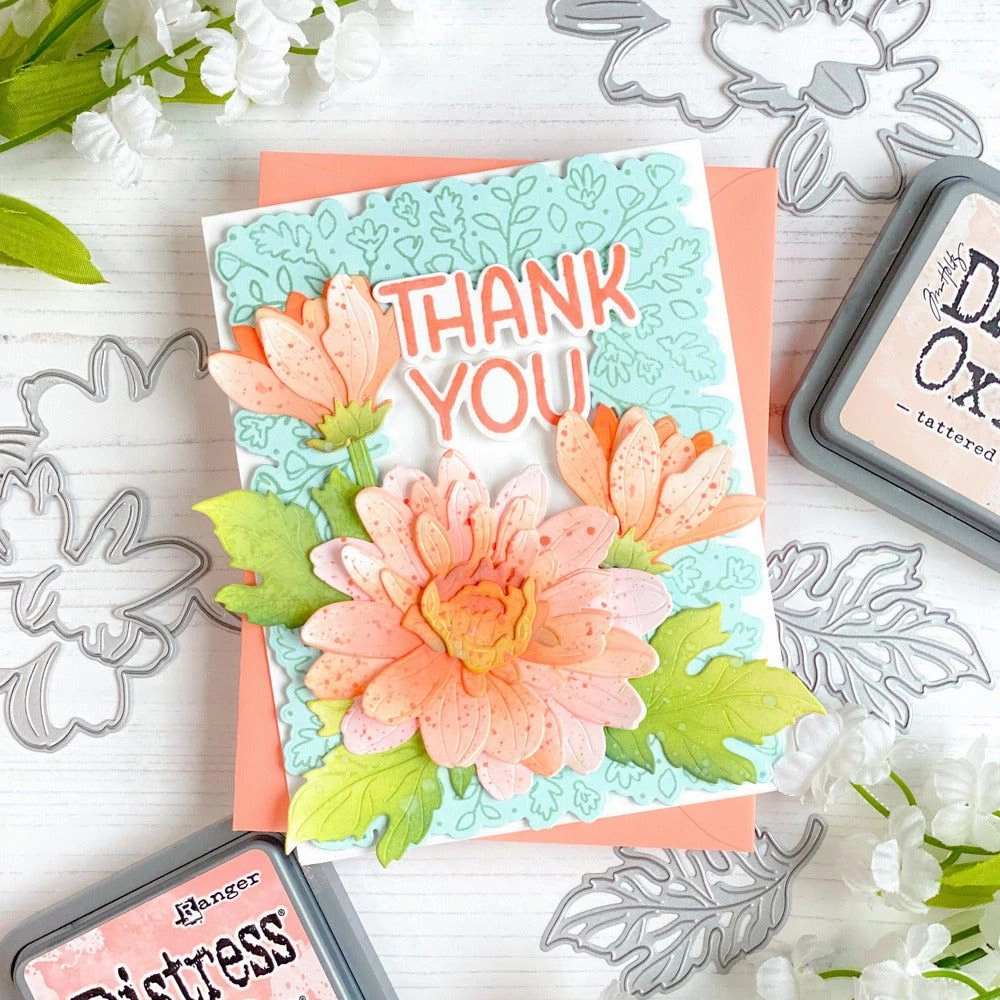 collapsible top Fall Foliage Frame - 6X8 Stamp Set